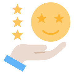 Aufkleber - Satisfaction Flat Icon