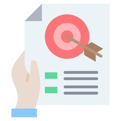 Poster - Goal Flat Icon