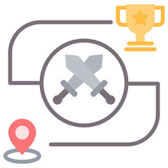 Poster - Challenge Flat Icon