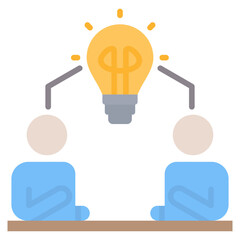 Poster - Brainstorming Flat Icon