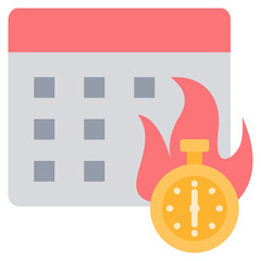 Poster - Deadline Flat Icon