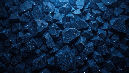 Poster - Dark Textured Rocks with Sparkling Elements for Background Use