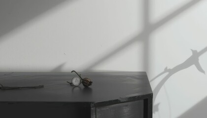 Poster - Minimalistic Still Life with Shadows and Natural Elements