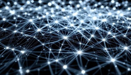  - Abstract Digital Connections with Bright Points on Dark Surface