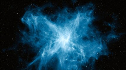 Wall Mural - a captivating depiction of a nebula, with swirling cosmic clouds and bright star