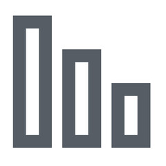 Poster - Ascending Bars Representing Growth And Progress, Showcasing Achievement And Upward Trajectory With A Simple, Minimalist Grey Design
