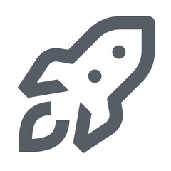 Poster - A Gray Rocket Soaring Into A Bright Future, Symbolizing Innovation And Progress With A Bold Minimalist Design And Clean Lines