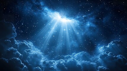 Wall Mural - Starry Sky Light Beam
