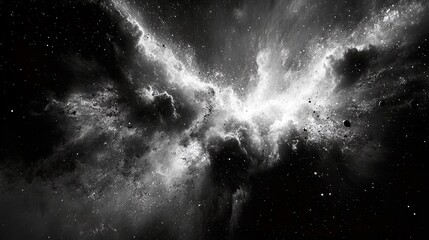 Wall Mural - cosmic burst: an explosive space scene