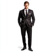 © Alloca Design Studio - a young handsome business man standing with hands in pockets , Generative art.