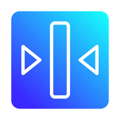 Poster - Scroll Vertical Icon on Blue Gradient Background