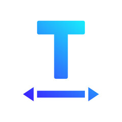 Poster - Text Adjustment Tool Icon for Graphic Design