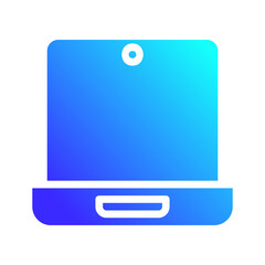 Poster - Gradient Laptop Icon for Modern Computing Device