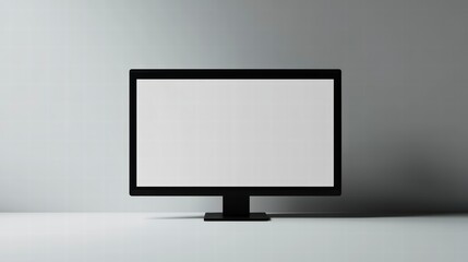 Poster - Minimalist Computer Display: Clean, modern computer monitor against a simple backdrop. It's perfect for showcasing your content. 