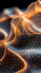 Poster - Abstract depiction of light and fluid wavy texture