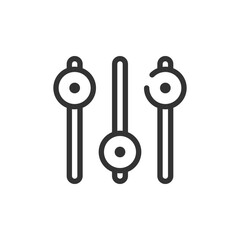Poster - Fine-tuning The Perfect Balance, A Minimalist Graphic Design Representing Precise Control And Adjustments With Clean Lines And Subtle Shading