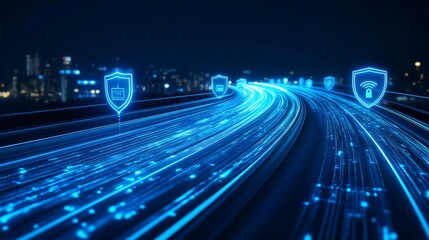Poster - Cybersecurity Highway: Data Protection and Network Security in the Digital Age