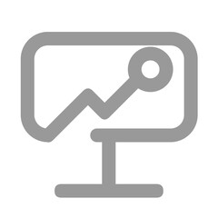 Poster - Positive Upward Trend Visualized On A Simple Display Stand, Showcasing Growth And Progress With A Clean Minimalist Design