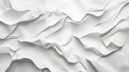 Poster - Abstract White Waves
