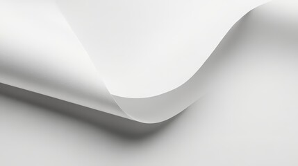 Poster - Curved White Sheet