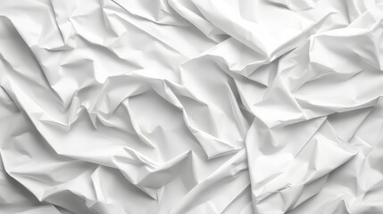 Poster - Crinkled white material texture