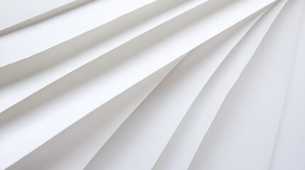 Poster - White Paper Abstract Composition