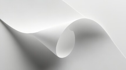 Poster - Curved White Paper