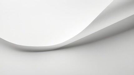 Poster - Abstract White Paper Curve