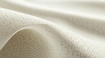 Poster - Perforated white textile texture