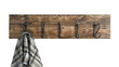 © Aleksandra - Rustic wooden coat rack with hanging checkered shirt on transparent background