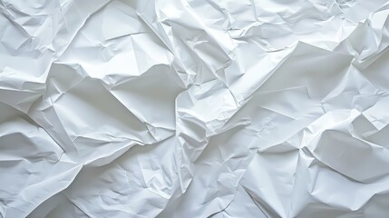 Poster - Crumpled White Sheet Texture