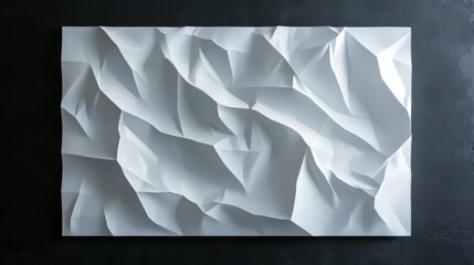 Poster - Abstract White Wall Sculpture