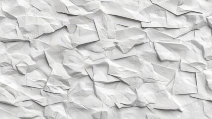 Poster - Abstract White Crumpled Texture