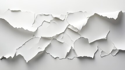 Poster - Abstract White Paper Texture Pattern