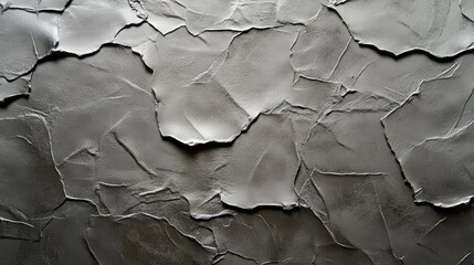 Poster - Textured wall surface with cracked plaster, showcasing intricate patterns and shadows
