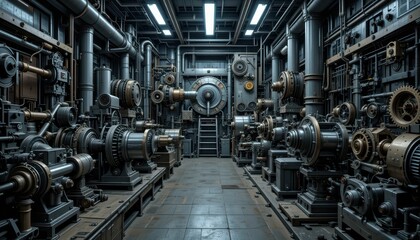 Poster - Industrial Mechanisms and Machinery in a Modern Control Room