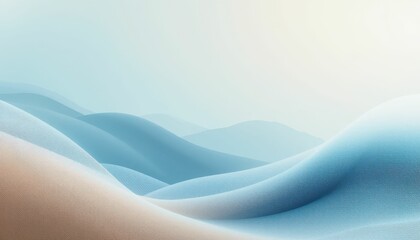 Poster - Abstract design with soft curves in pastel tones and smooth gradients