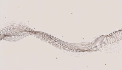 Poster - Abstract Flowing Lines on Soft Background with Gentle Curvature