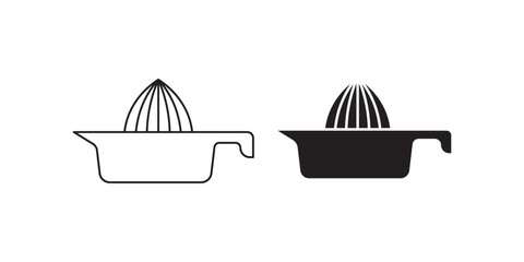 Wall Mural - citrus reamer icon se isolated on white background