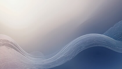 Poster - Abstract Wave Pattern Design with Soft Color Gradients in Background