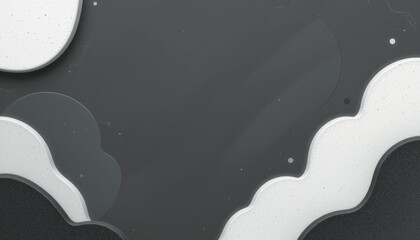 Poster - Abstract gray background with smooth waves and soft textures