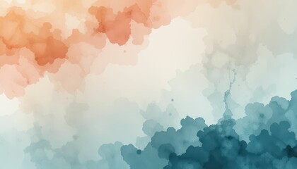 Poster - Abstract Colorful Watercolor Background in Soft Pastel Shades