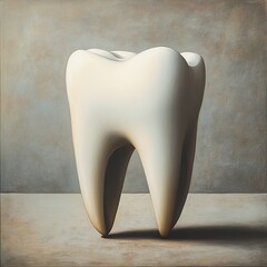Wall Mural - the anatomy of a tooth: a realistic still life painting