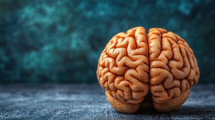 Poster - Detailed human brain model displaying intricate neurons and connections representing intelligence and inner motivation