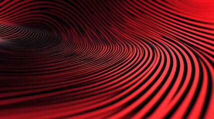 Poster - Abstract Red and Black Wavy Lines Digital Art Background Wallpaper Design for Modern Technology and Futuristic Concept