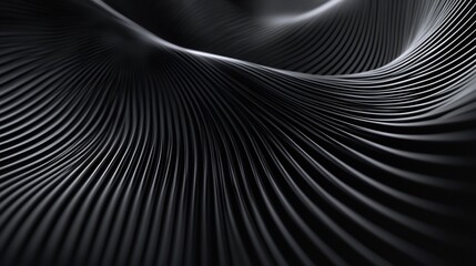 Poster - Abstract Dark Grey Wavy Lines Pattern Background Texture Design