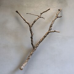 Wall Mural - abstract branch photography: nature's minimalist art