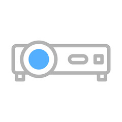 Poster - Minimalist Projector Icon for Presentation Needs