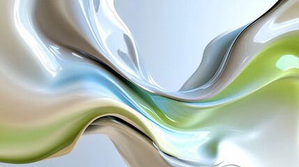 Poster - Abstract wave of liquid colors in motion for graphic design & creative backgrounds