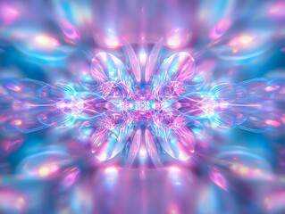Poster - Vibrant abstract light patterns digital art artistic expression colorful environment close-up viewpoint modern aesthetics